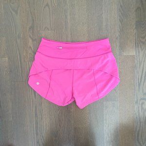 Lululemon Speed up Shorts RARE - sonic pink - size 4